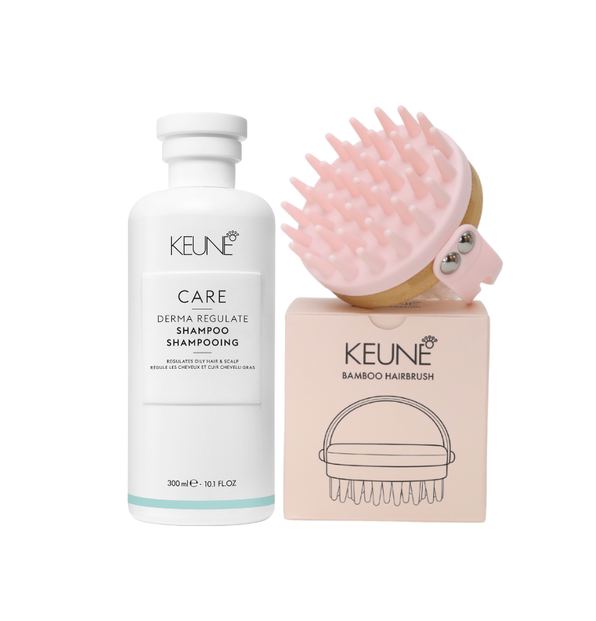 Promo Keune Brush + Derma Regulate Shampoo