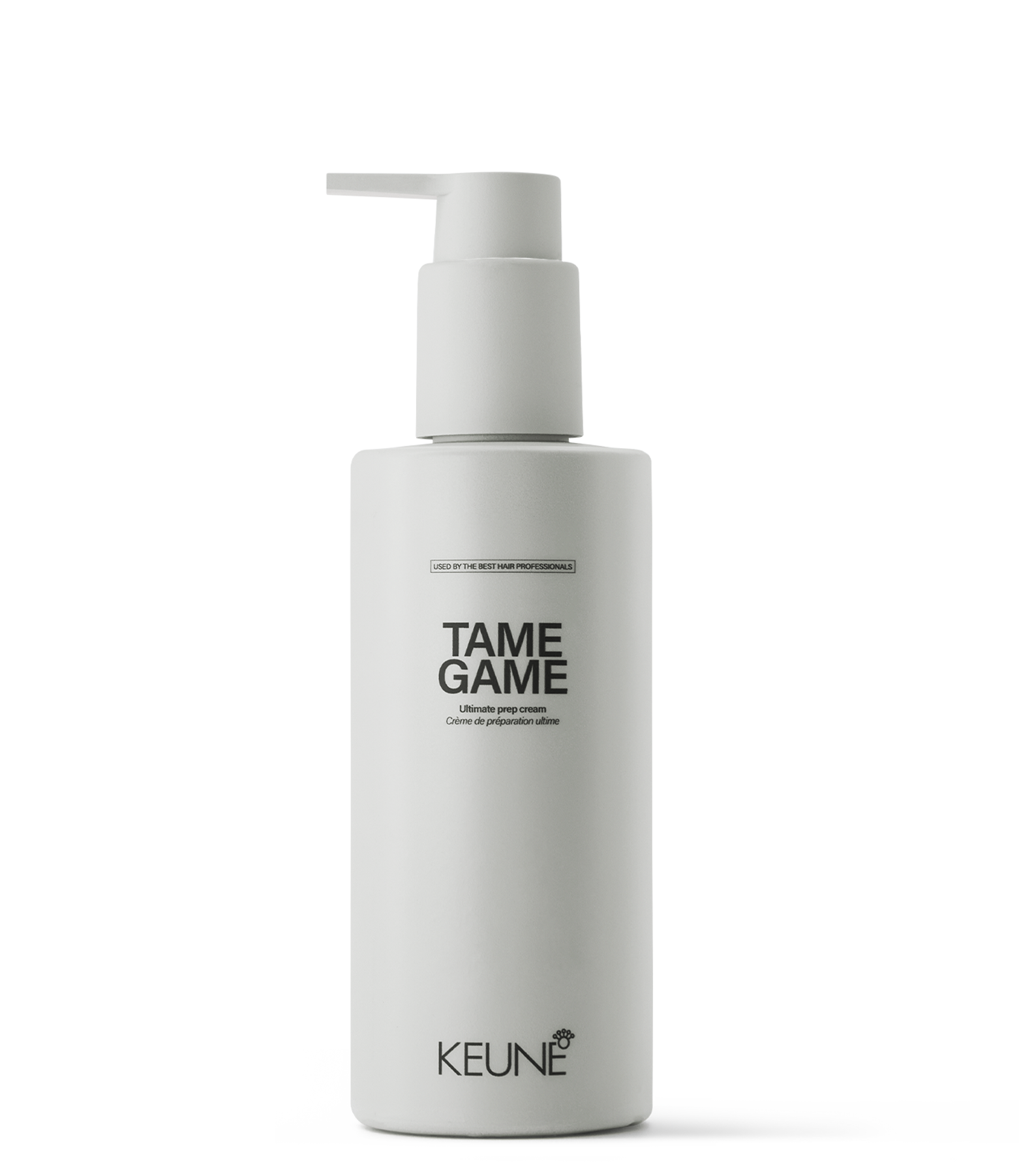 Keune Tame Game - La crème préparatrice ultime. Adoucit, hydrate, et dompte les boucles. Protecteur thermique jusqu'à 230°C pour des  cheveux sans frisottis.